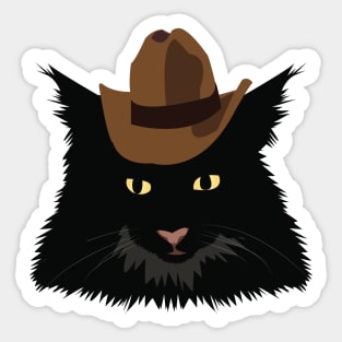 Cowboy Cat Sticker